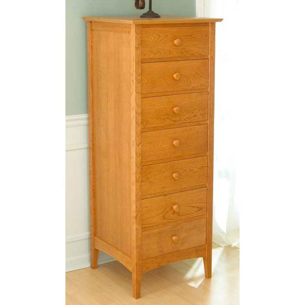 product: Wood Magazine Woodworking Project Paper Plan to Build 7 Drawer Lingerie Chest shown