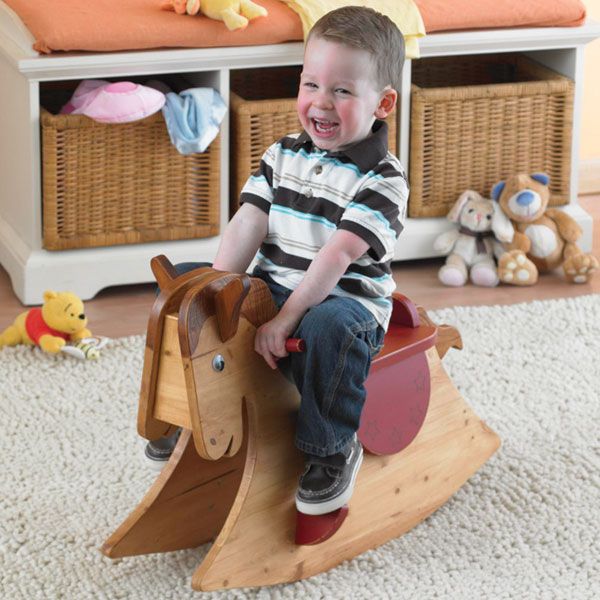 product: Wood Magazine Woodworking Project Paper Plan to Build Quick and Easy Rocking Horse shown