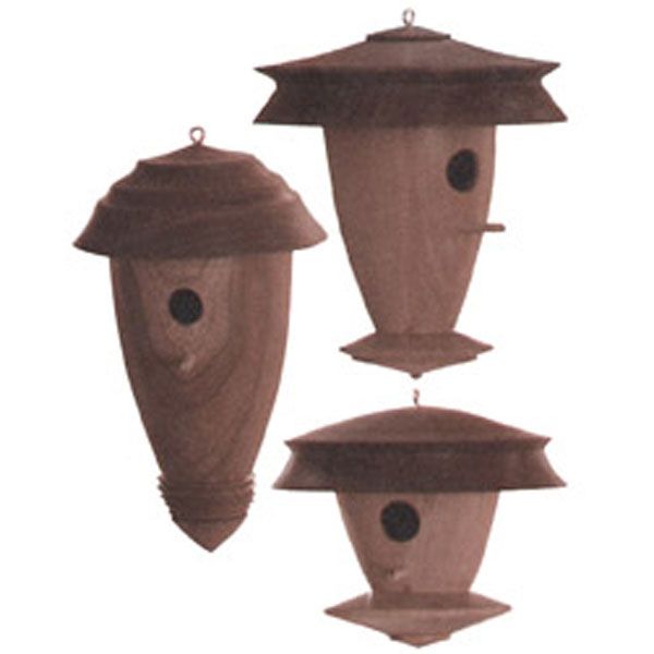 product: Wood Magazine Downloadable Woodworking Project Plan to Build Decorative Turned Birdhouse shown