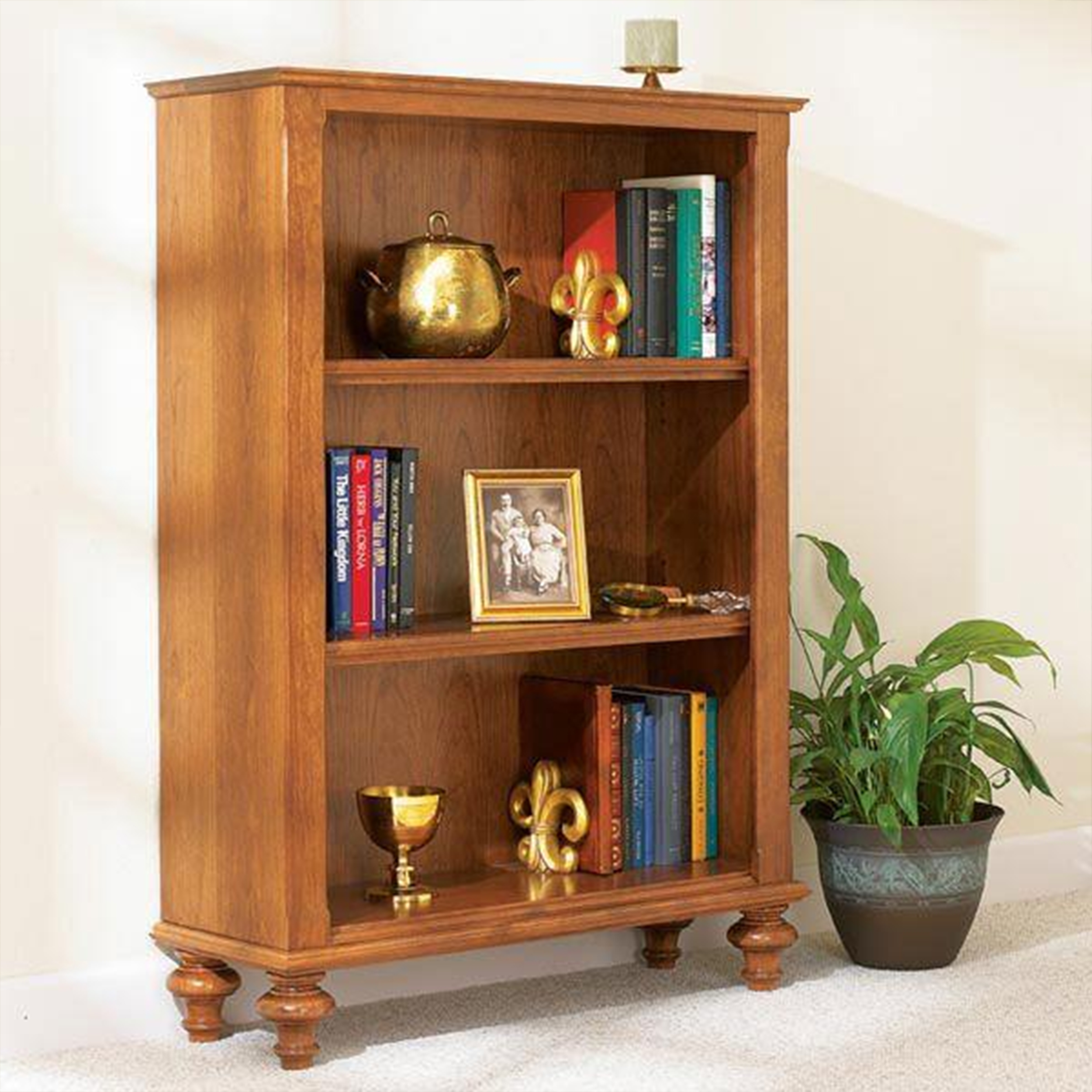 product: Wood Magazine Downloadable Woodworking Project Plan to Build Build-in-a-Weekend Bookcase shown