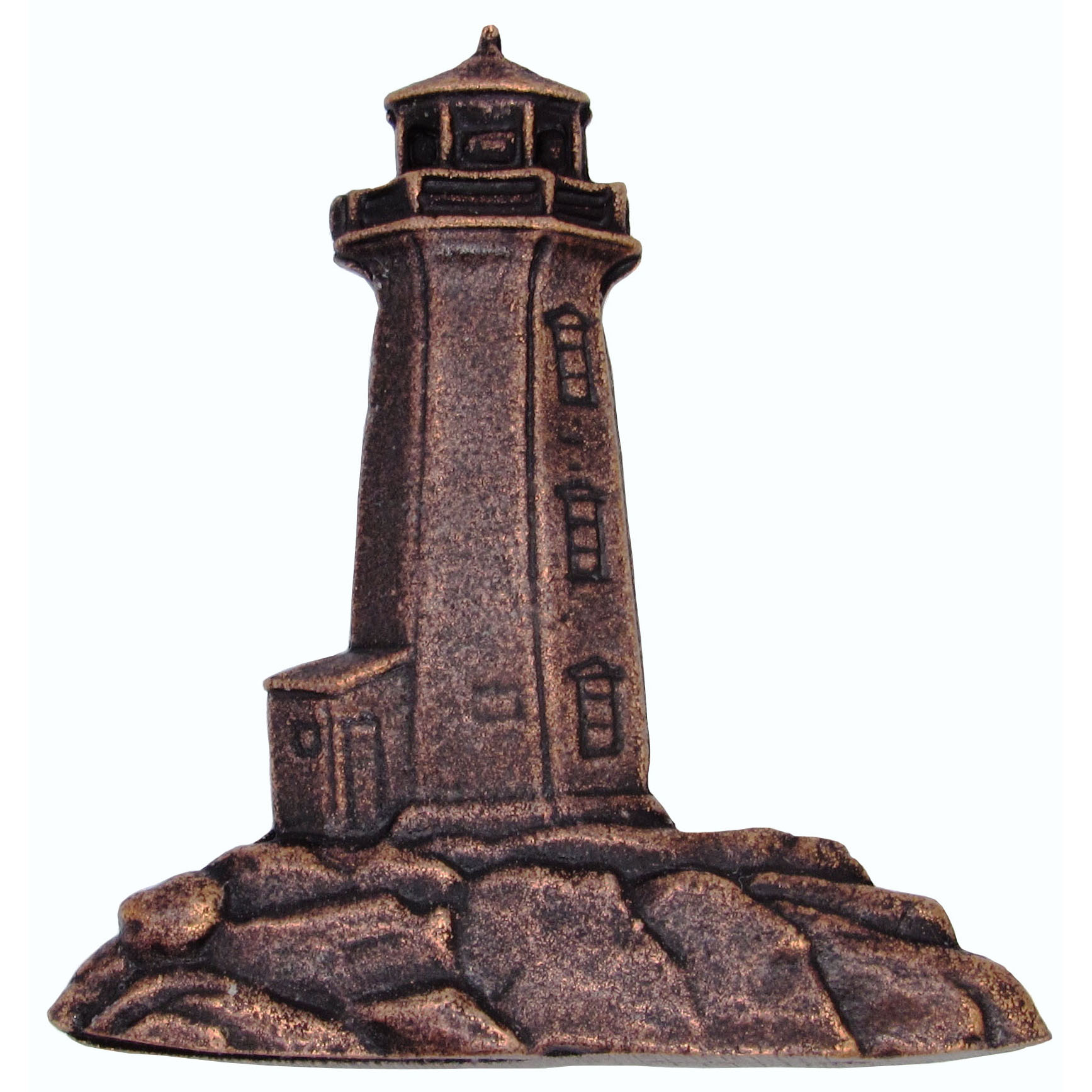 Stand Alone Lighthouse Pull, Antique Copper, Model 125ac