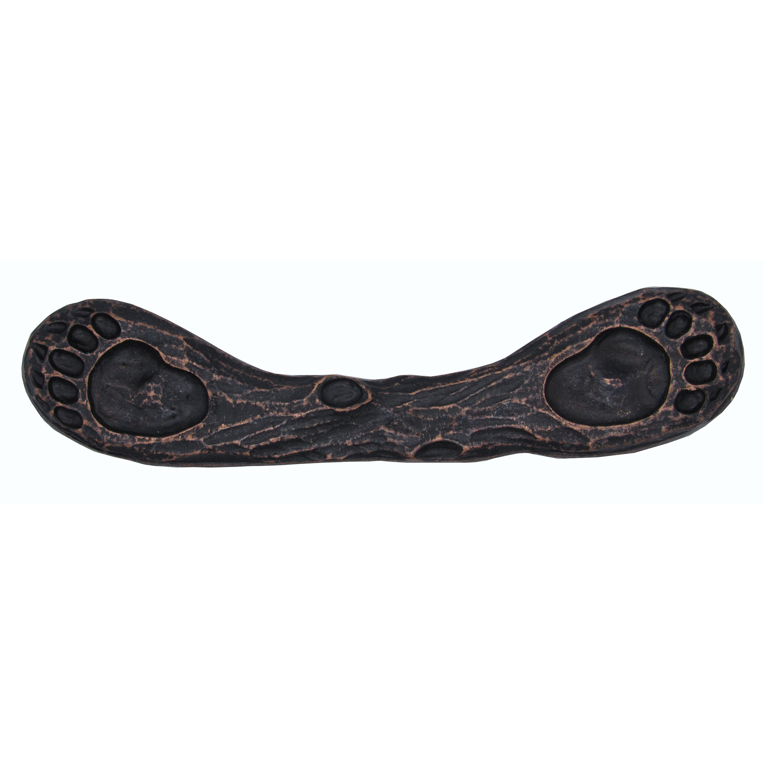 product: Buck Snort Lodge Dual Bear Track Pull, Oil Rubbed Bronze, Model 169ORB shown