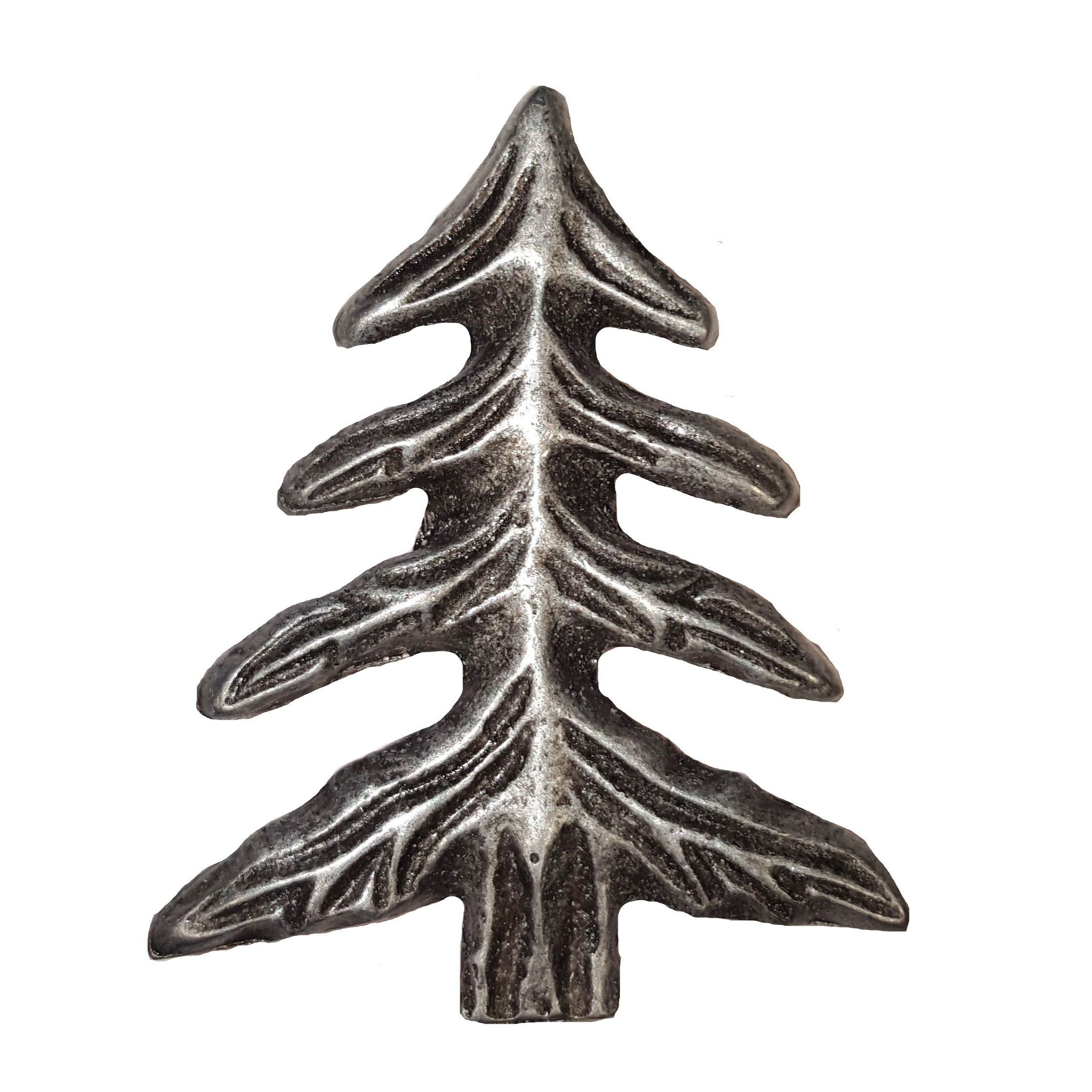 product: Buck Snort Lodge Pine Tree Pull, Pewter, Model 230P shown