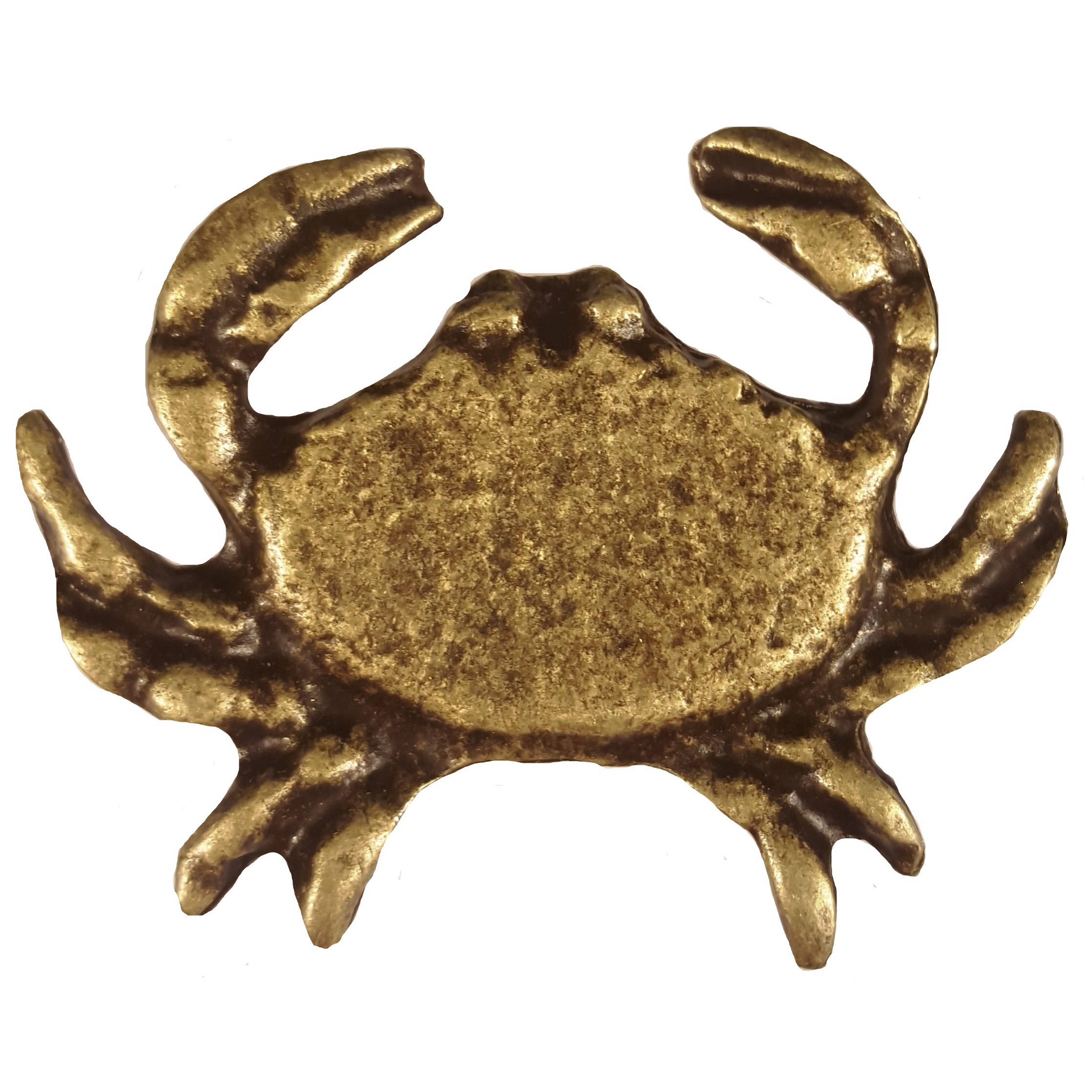 Sand Crab Pull, Antique Brass, Model 233ab