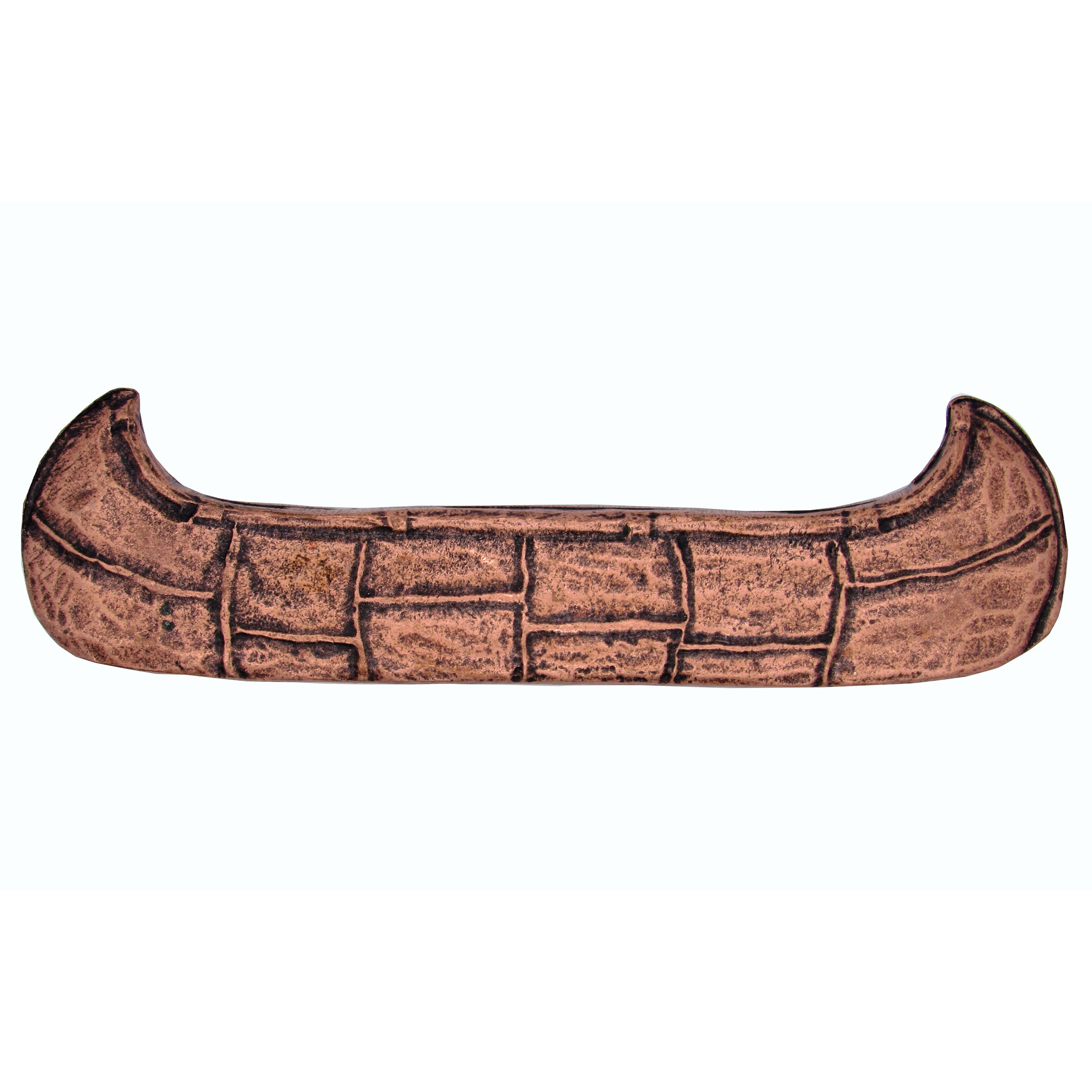 product: Buck Snort Lodge Canoe Pull, Antique Copper, Model 268AC shown