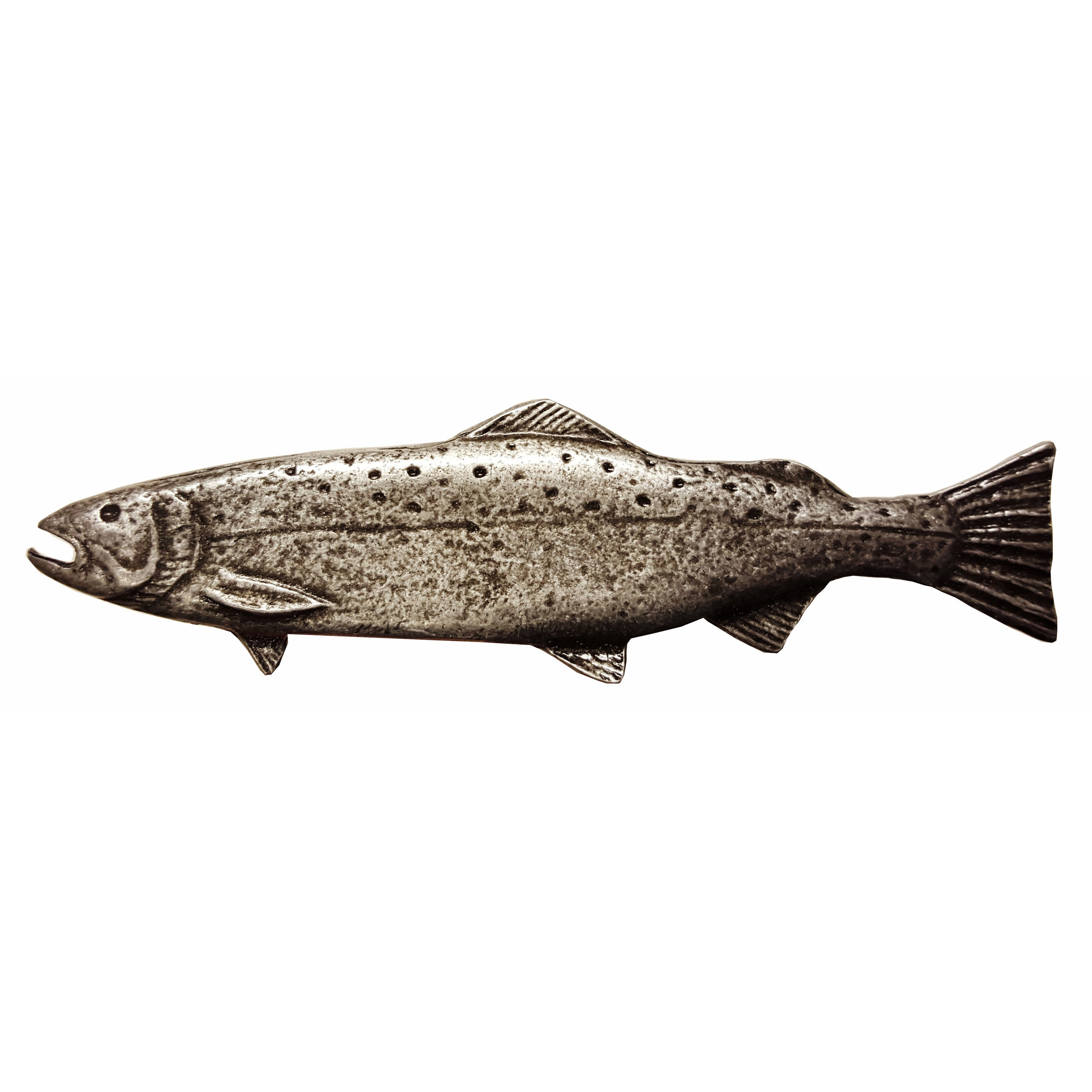 Long Trout Pull, Left, Pewter, Model 320p