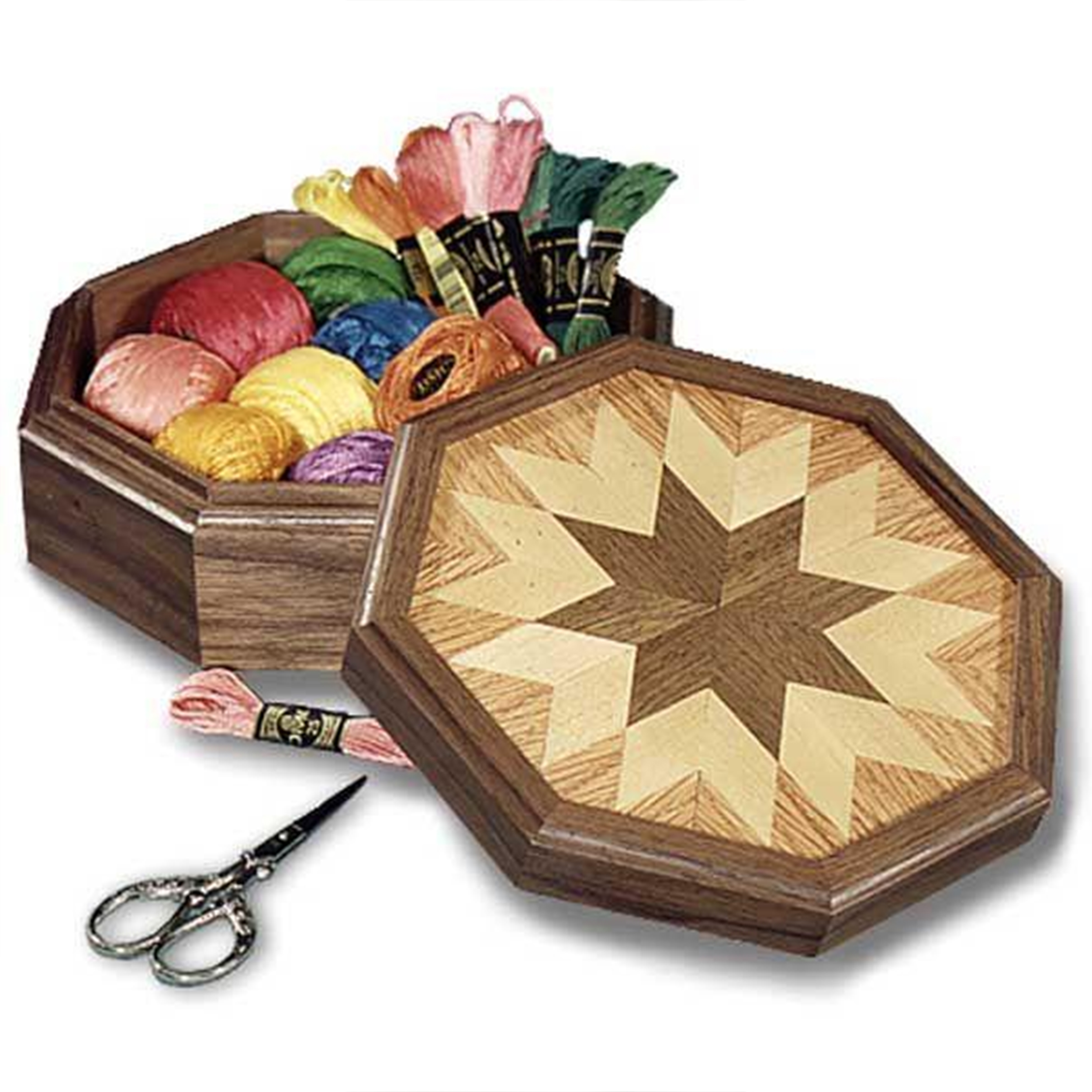 product: Wood Magazine Downloadable Woodworking Project Plan to Build Country All-Star Keepsake Box shown