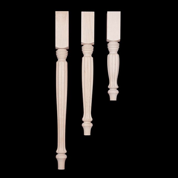 Table Legs, Model Cf15-m, Country French 15" Maple