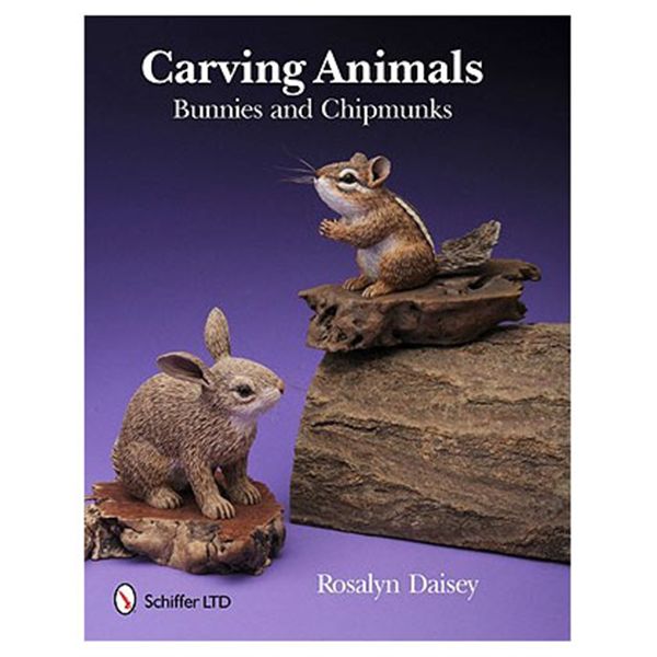 product: Schiffer Publishing Ltd Carving Animals Bunnies and Chipmunks shown