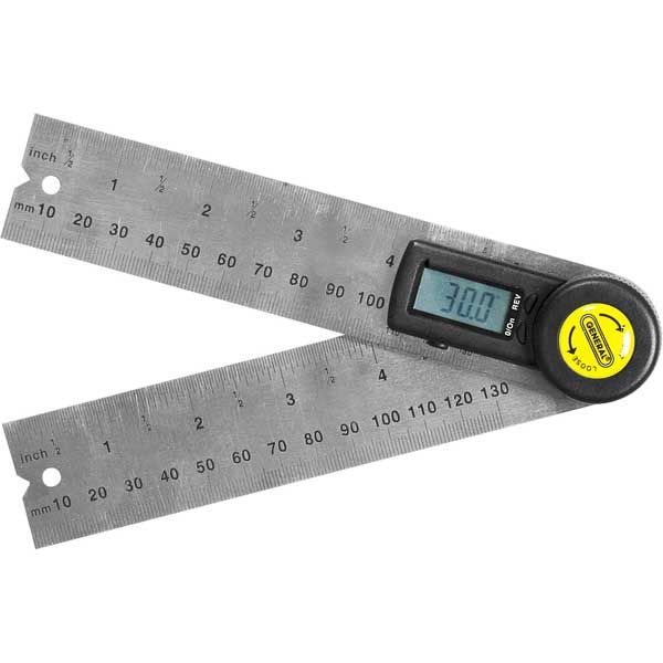 5" Digital Angle Finder With Rules, Model 822