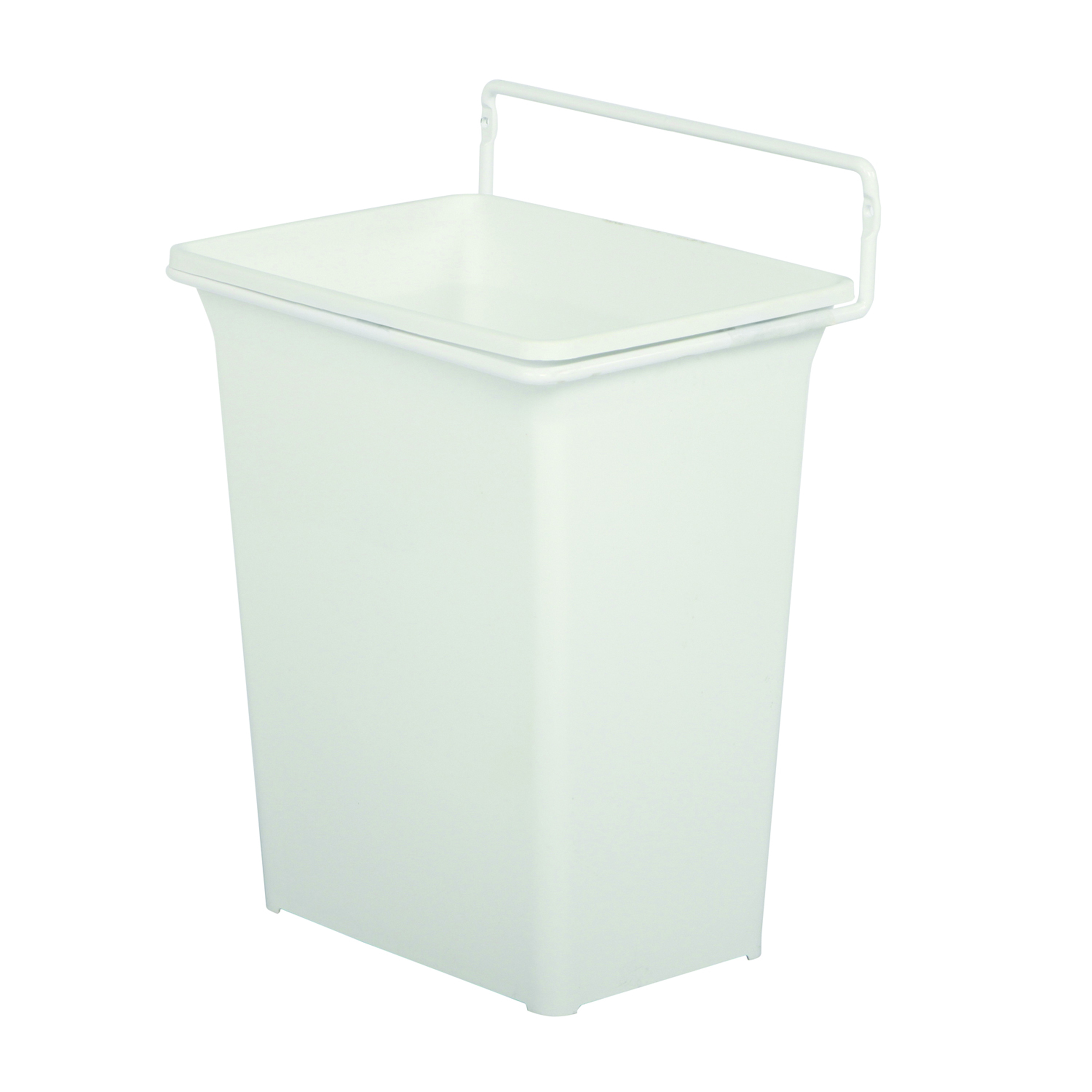 Real Solutions Single 9qt Door-mounted Waste & Recyling Unit, White