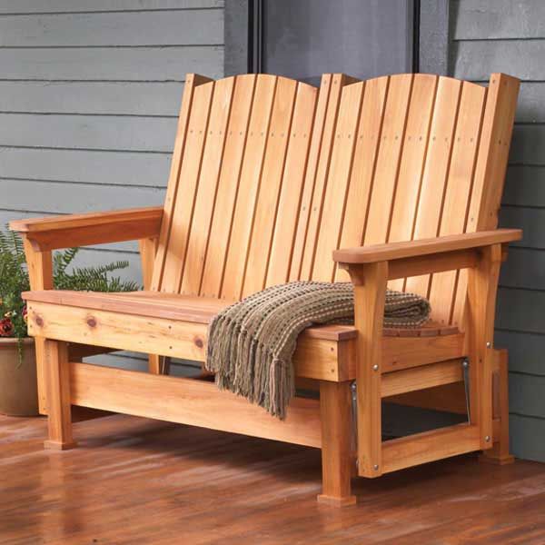 product: Wood Magazine Woodworking Project Paper Plan to Build Easy, Breezy Glider shown