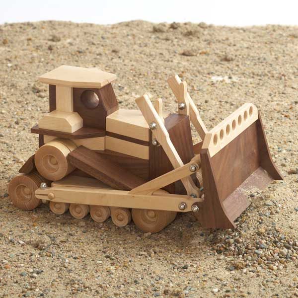 product: Wood Magazine Woodworking Project Paper Plan to Build Construction-Grade Bulldozer shown