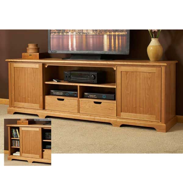 product: Wood Magazine Woodworking Project Paper Plan to Build Component-ready Flat-screen Media Center shown