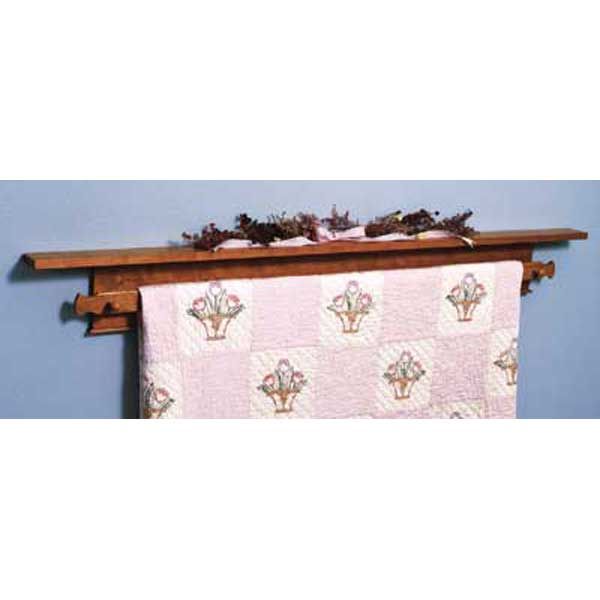 product: Wood Magazine Woodworking Project Paper Plan to Build Shaker Quilt Hanger shown