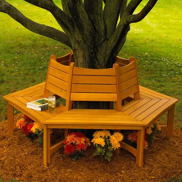 product: Wood Magazine Woodworking Project Paper Plan to Build Made in the Shade Tree Bench shown