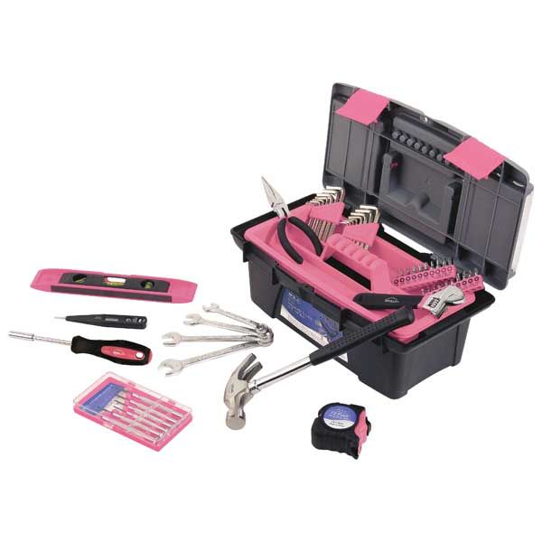 53 Pc. Household Tool Kit, Pink, Model Dt9773p