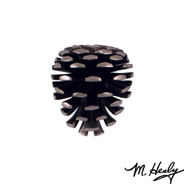 Pinecone Door Knocker, Brushed And Polished Nickel Silver