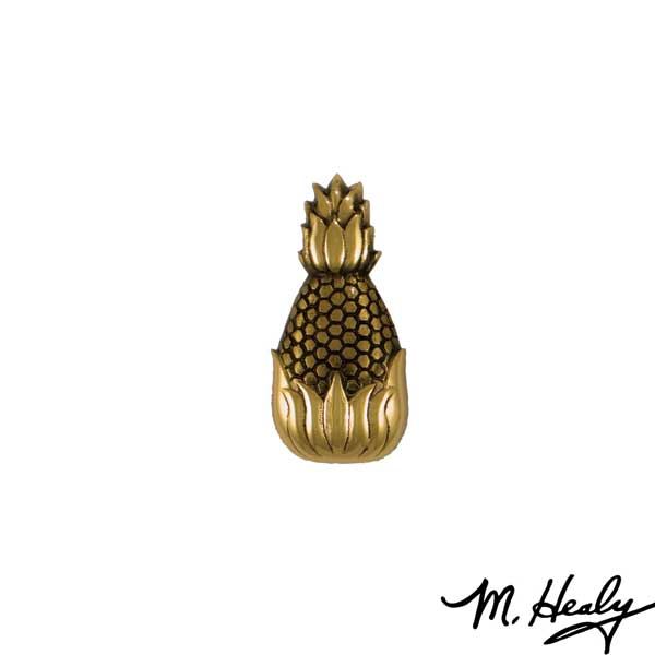 Hospitality Pineapple Door Bell Ringer, Polished And Highlighted Brass