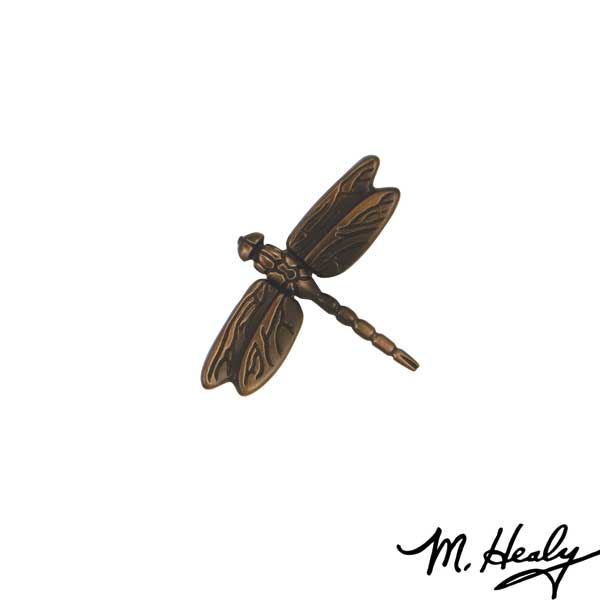 Dragonfly In Flight Door Bell Ringer, Oiled Bronze