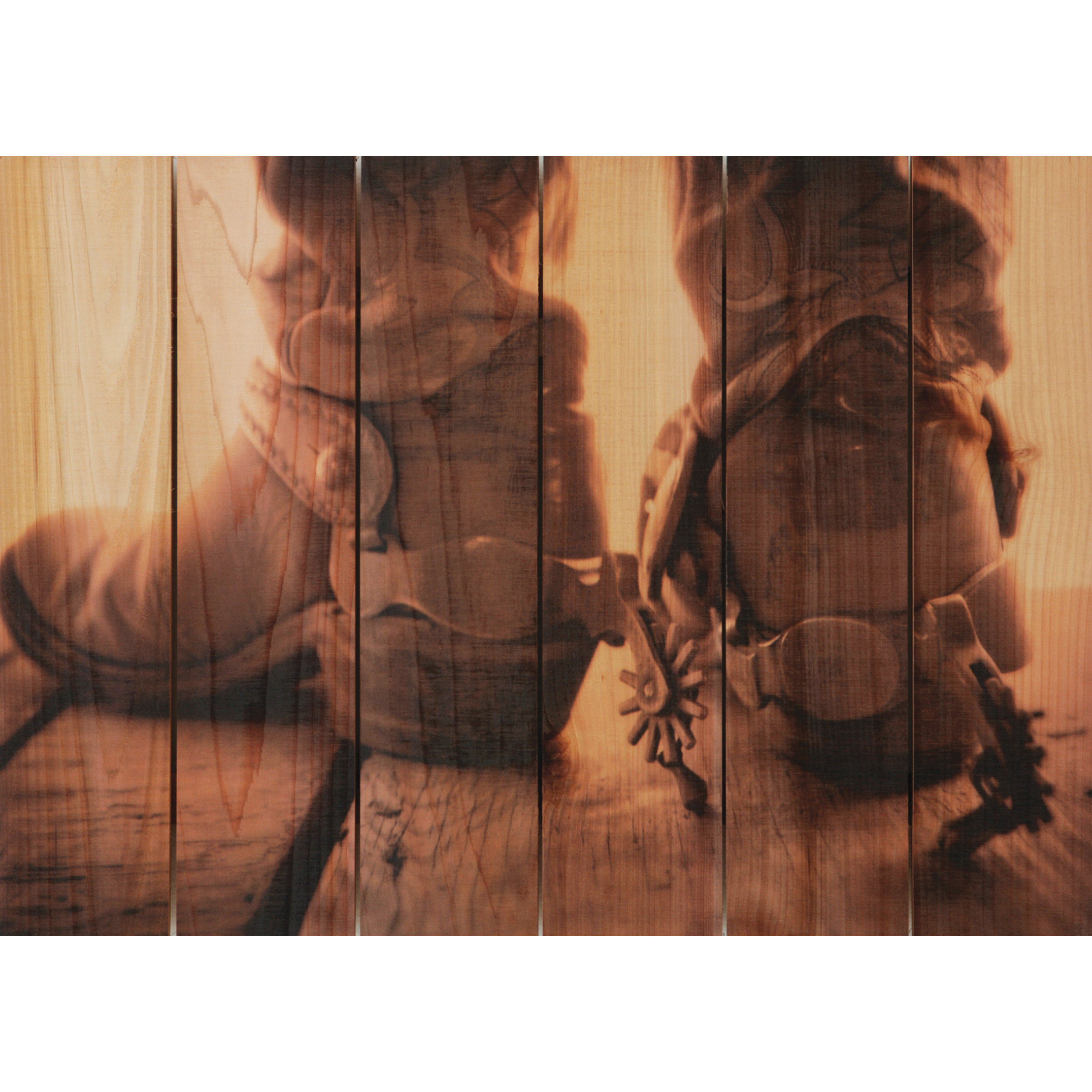 Daydream Gizaun Cedar Wall Art, Show Down, 22.5" X 16"