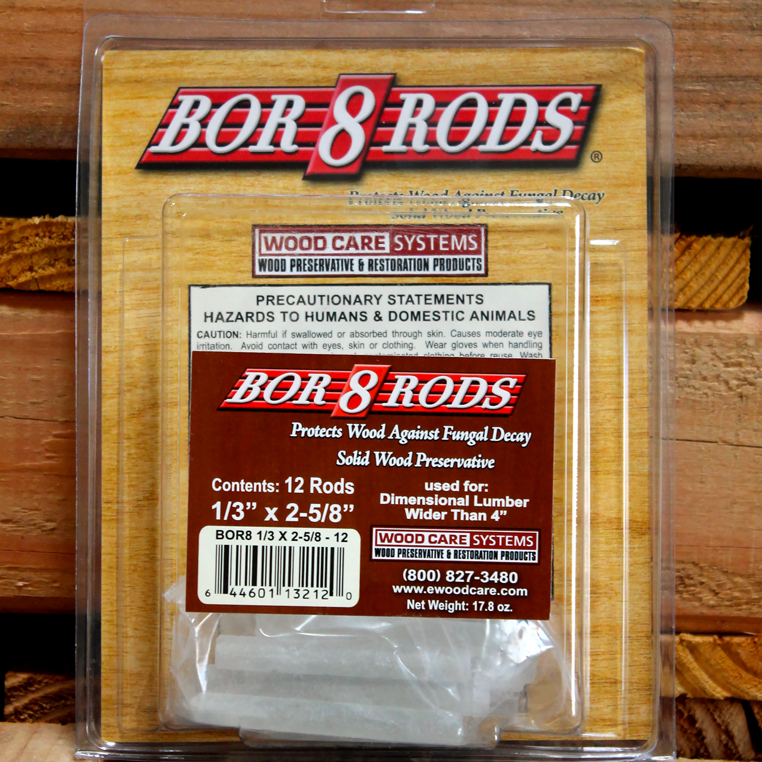 Bor-8-rods, 1/3" X 2-5/8", Box Of 100