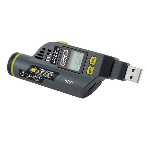 Temperature And Humidity Data Logger, Model Ht50