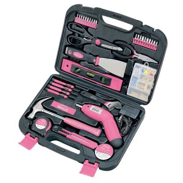135 Pc. Household Tool Kit Pink, Model Dt0773n1