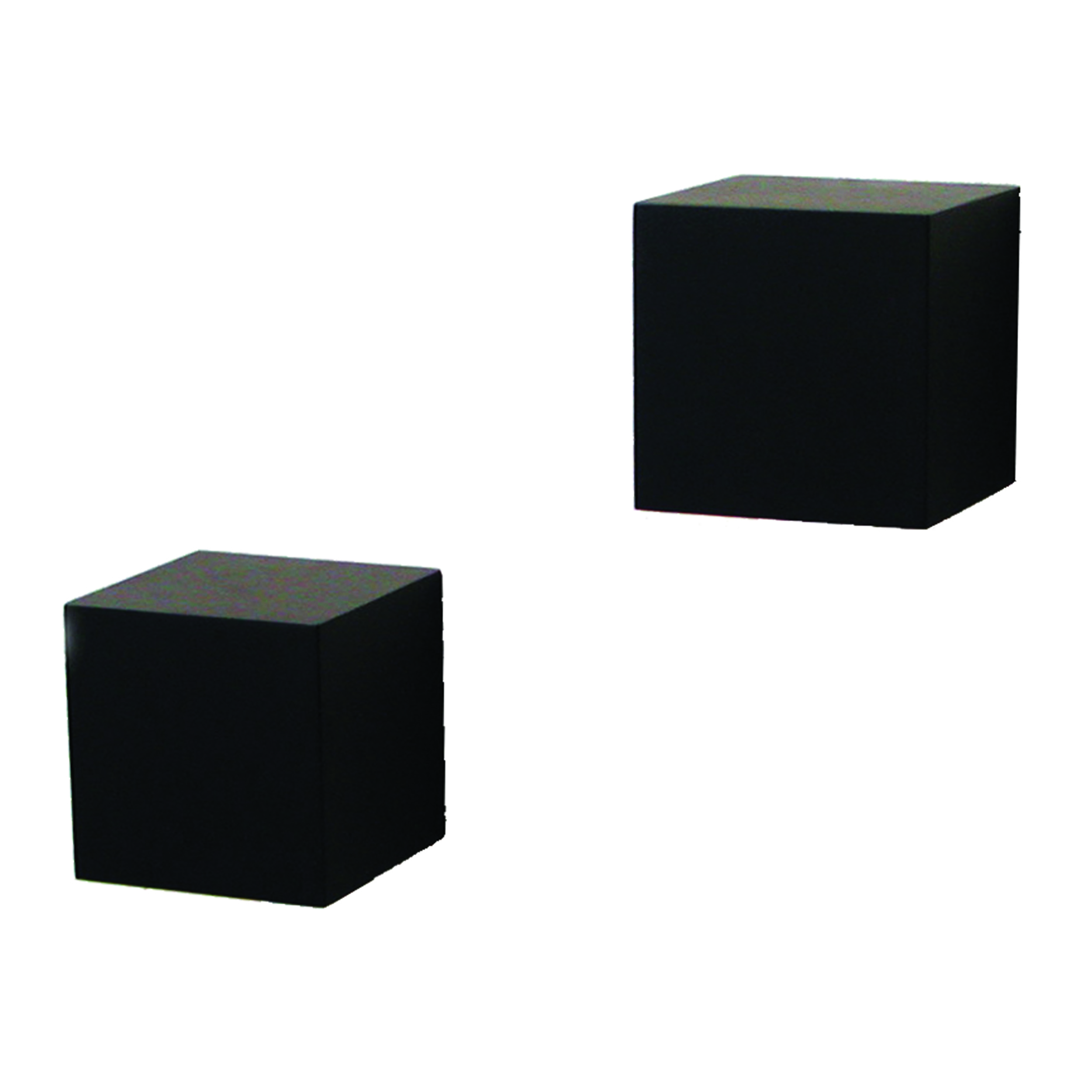 Knape & Vogt Decorative Wall Cubes, 1 Pair, Black Finish