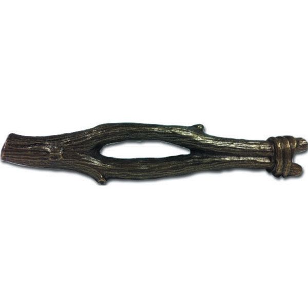 product: Buck Snort Lodge Large Twig Pull, Oil Rubbed Bronze, Model 358ORB shown