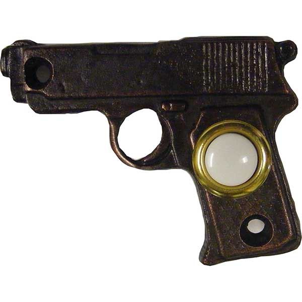 Gun Doorbell, Antique Brass, Model 928ab
