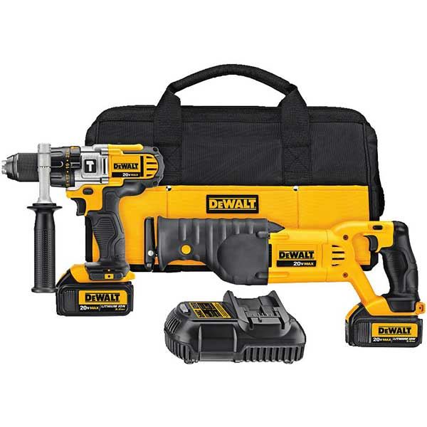 20V MAX Lithium Ion Hammerdrill/Reciprocating Saw Combo Kit (3.0 Ah), Model DCK292L2