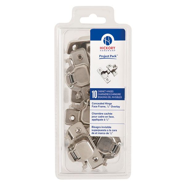 product: Hickory Hardware Concealed Face Frame Hinge with 1/2