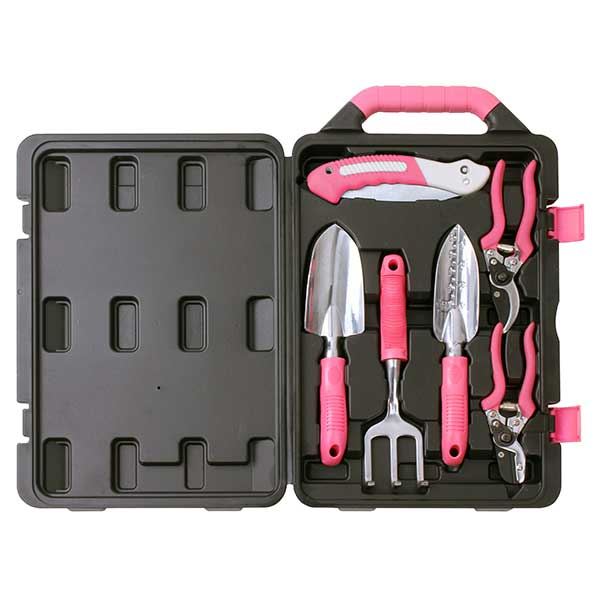6 Pc. Garden Tool Kit, Pink