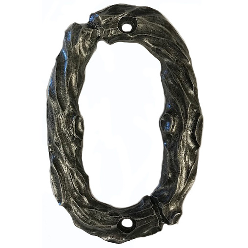 product: Buck Snort Lodge LHN0-P Log House Number Zero, Pewter, 1 piece shown