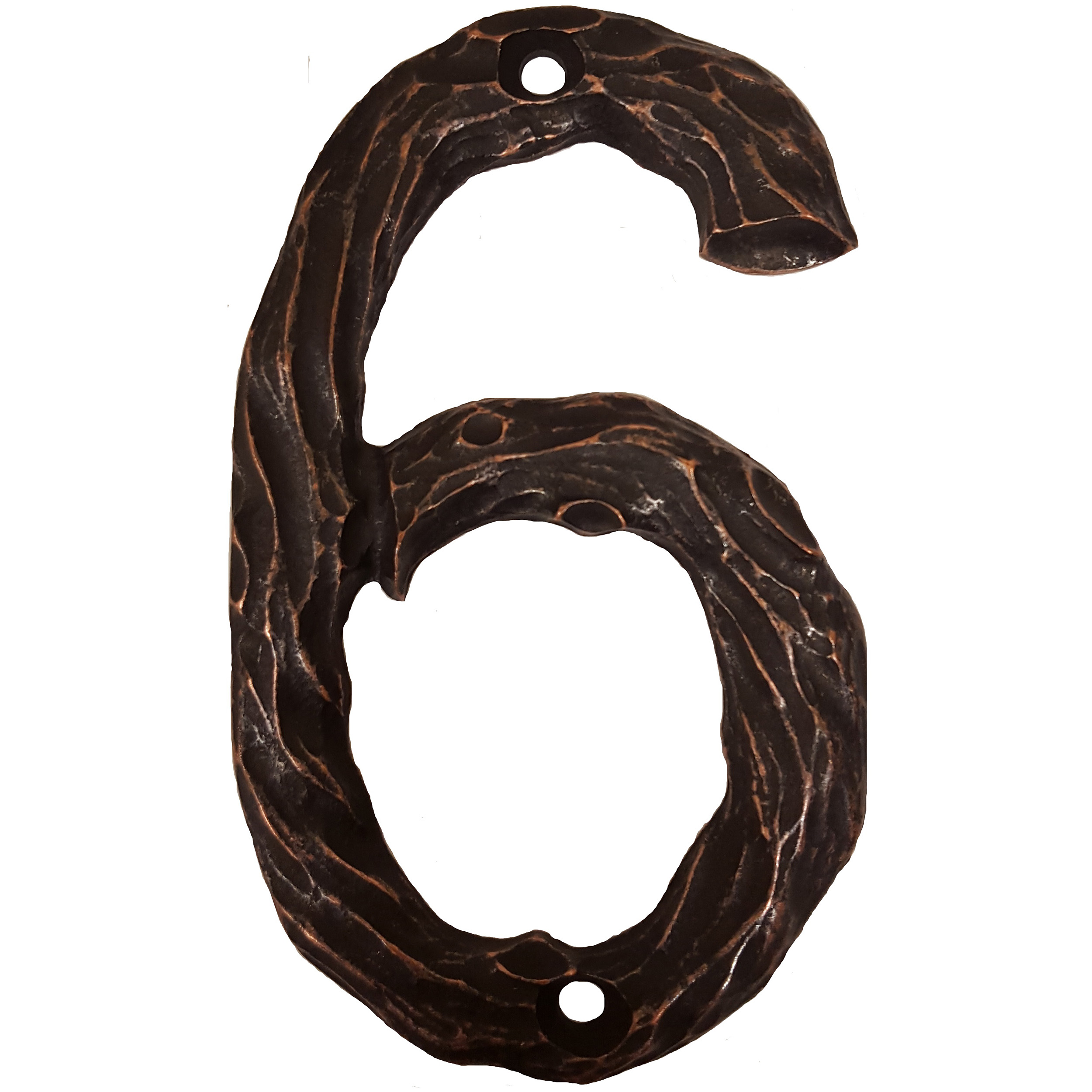 Lhn6-orb Log House Number 6, Oil Rubbed Bronze, 1 Piece