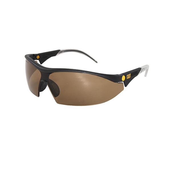 Digger Safety Glasses With Brown Lenses And Brow Guard