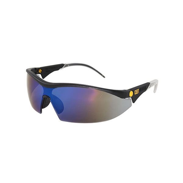 Digger Safety Glasses With Blue Lenses And Brow Guard