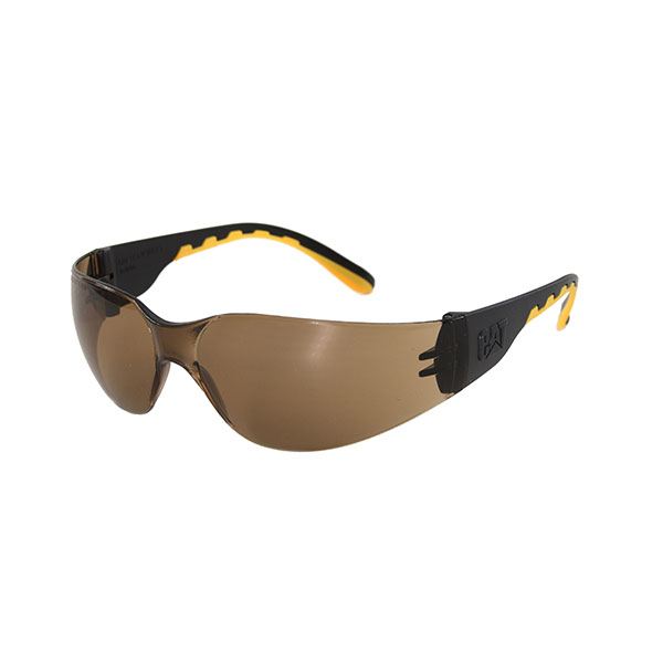 Track Safety Glasses With Brown Lenses