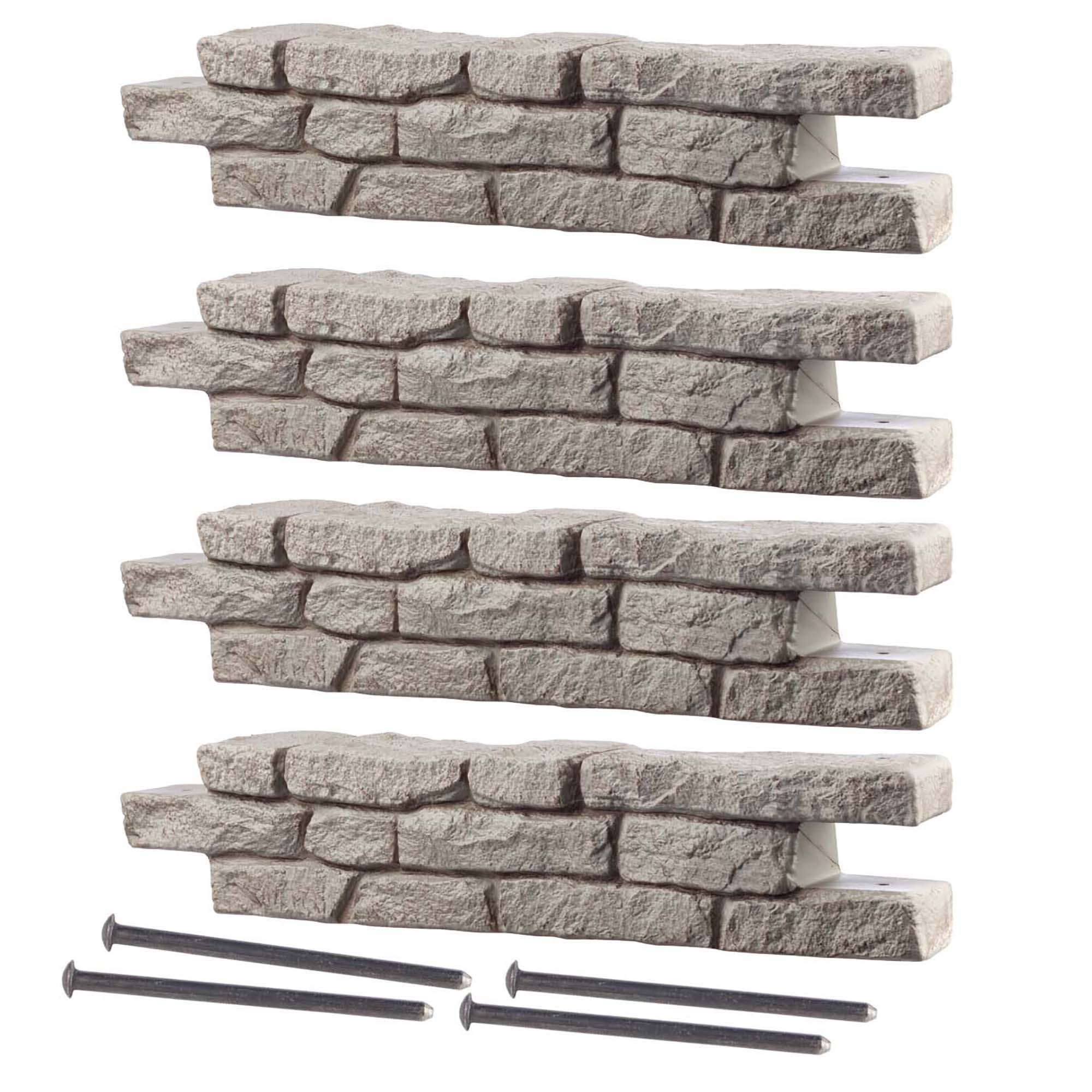 Rock Lock Residential Pack With 4 Straight Sections And 4 Spikes (18")