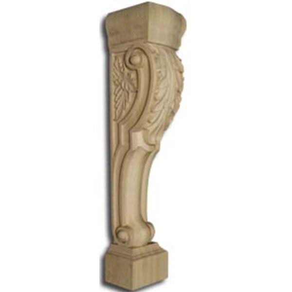 Soft Maple Roman Island Height Corbel With Acanthus Leaves, Model 1406m