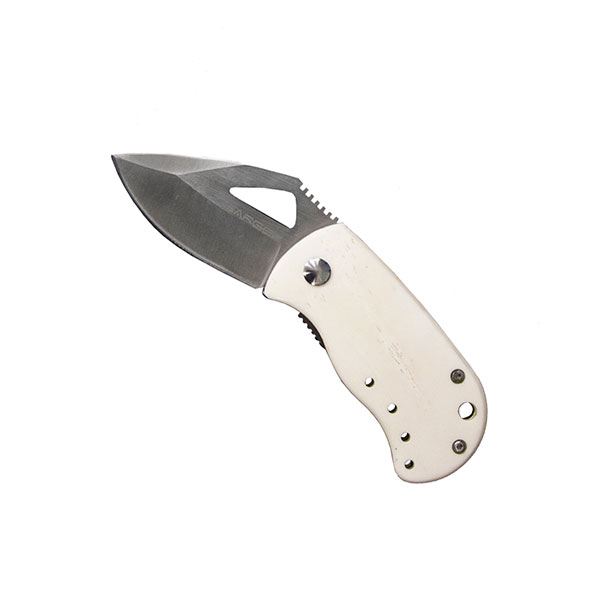 White Bone Liner Lock Folder Knife, Model Sk-501wb