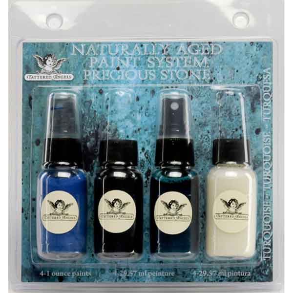 Naturally Aged Faux Finish Paint Kit, Turquoise