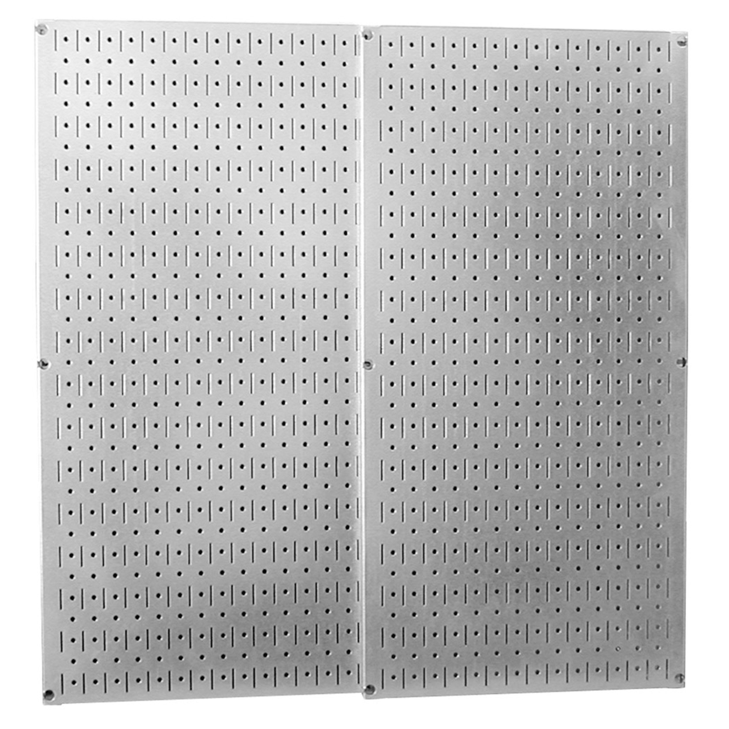 product: Wall Control Storage Systems Galvanized Steel Metal Pegboard Pack - Two Pegboard Tool Boards shown