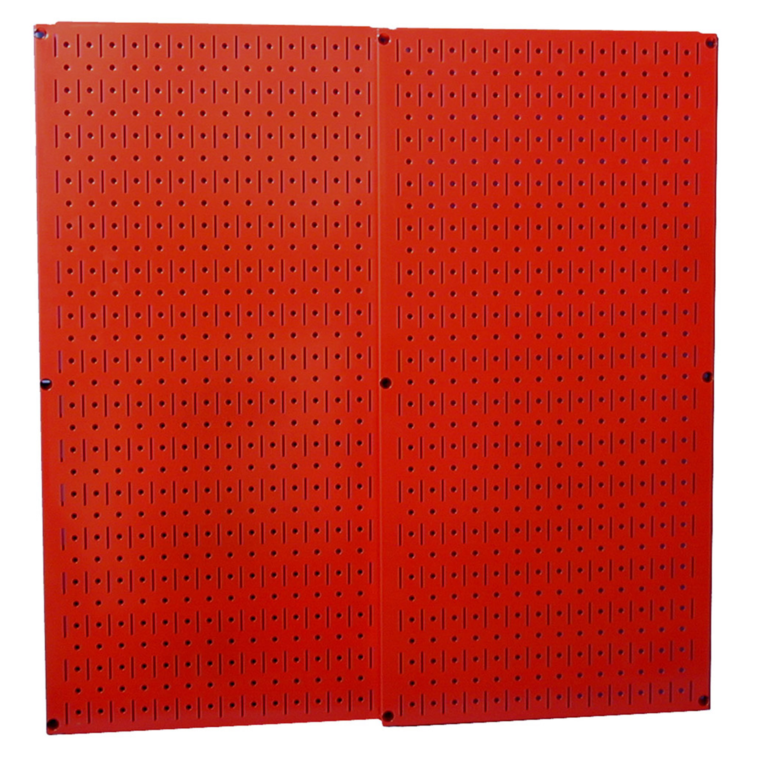 product: Wall Control Storage Systems Red Metal Pegboard Pack - Two Pegboard Tool Boards shown