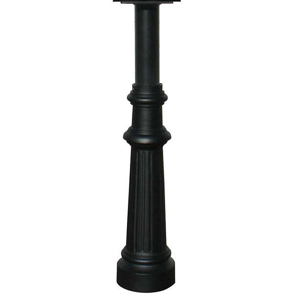 Hanford Post With Fluted Base, Black