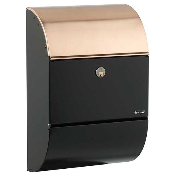 Allux 3000 Mailbox, Black And Copper