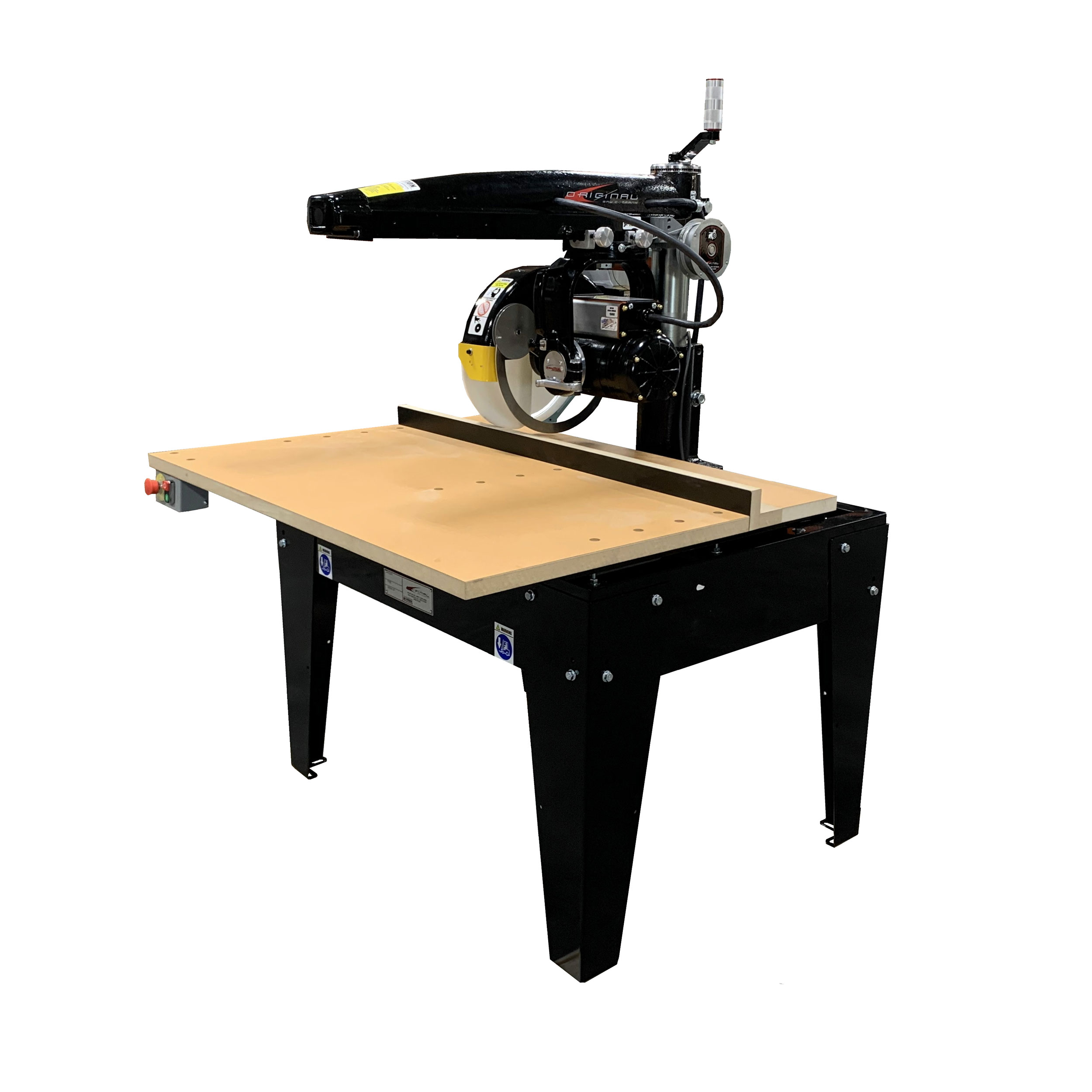 Radial Arm Saw With 14" Blade And 16" Crosscut, 5hp 3 Phase 208/230v