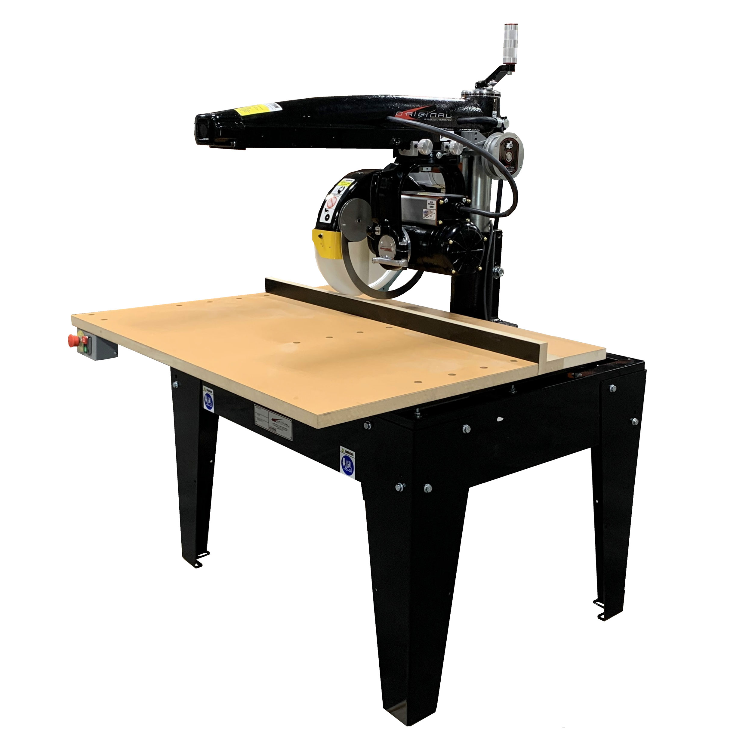 Radial Arm Saw With 16" Blade And 16" Crosscut, 5hp 3 Phase 208/230v