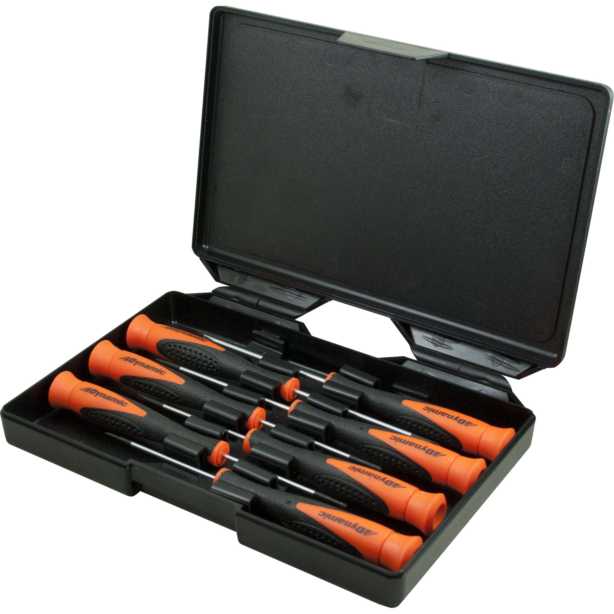 product: Dynamic Precision Screwdriver Set, Slotted and Phillipsm 7pc shown